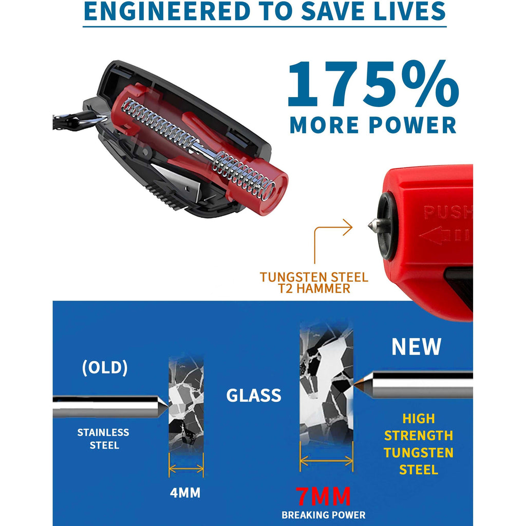 🔥2-in-1 Emergency Window Breaker & Seatbelt Cutter