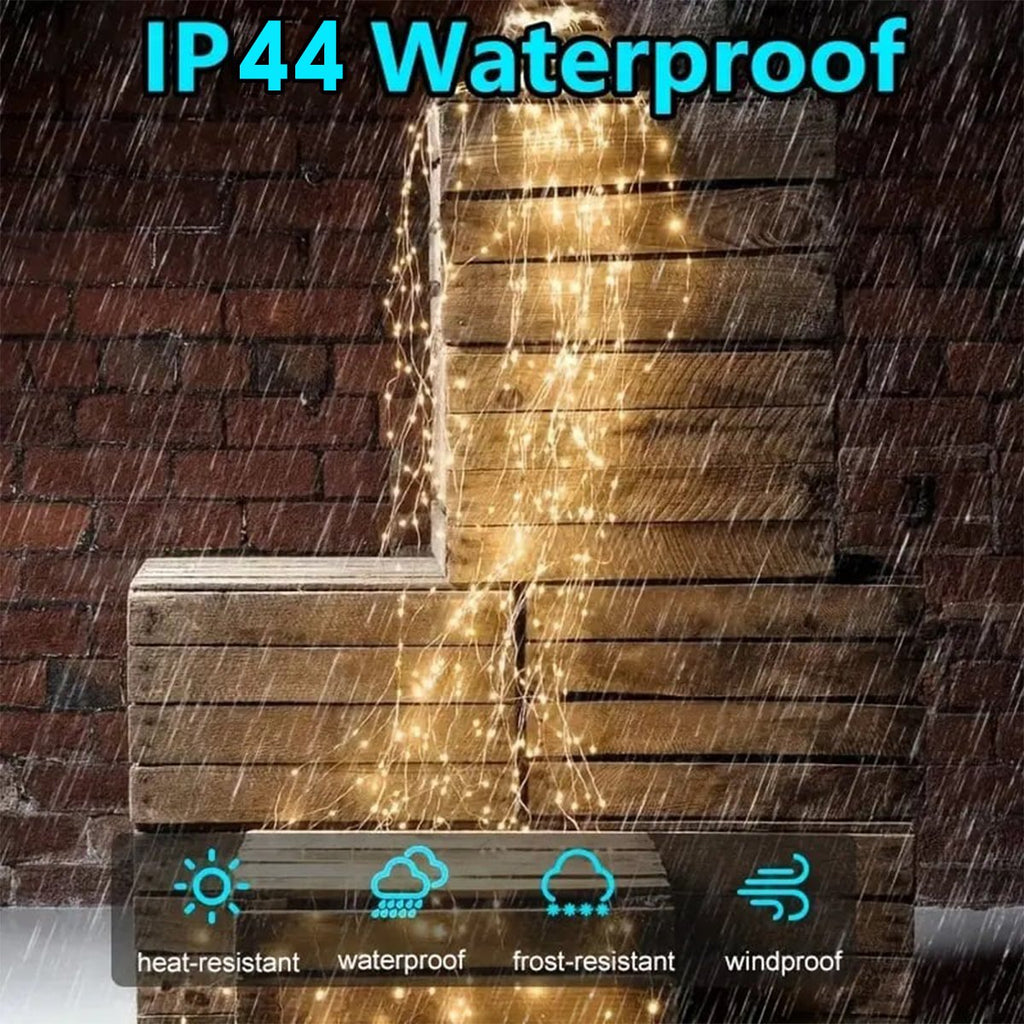 🎅🔥8 Modes 100-600 Christmas LED Firefly Twinkle String Lights