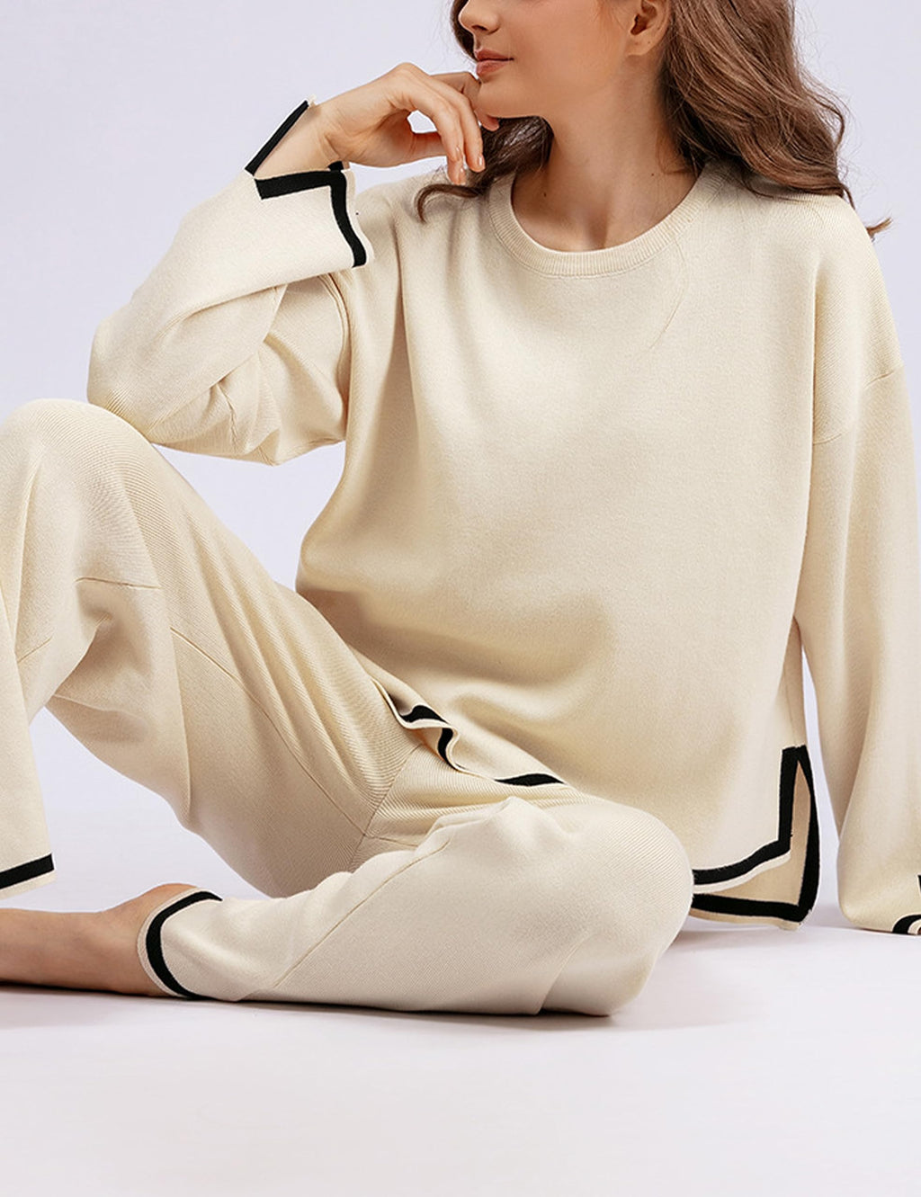 Classy Elastic Knit Lounge Set✨