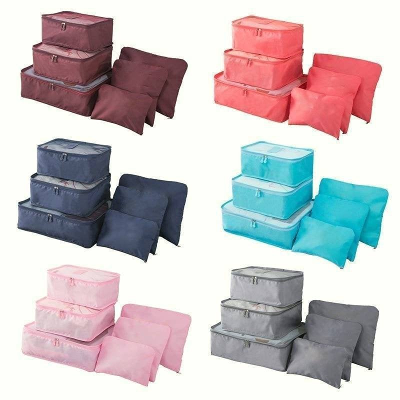 ✈6 pieces portable luggage packing cubes🧳