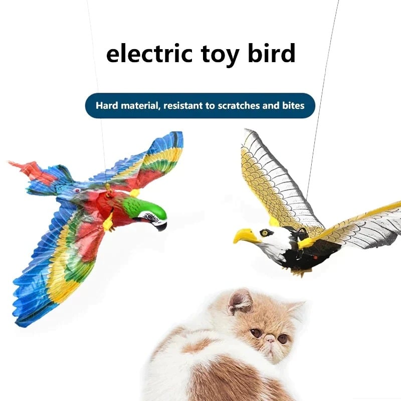 ⚡ Promotion - Automatic Moving Simulation Bird Interactive Cat Toy for Indoor Cats