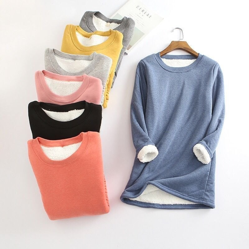💥Hot Sale,Sold 20000+💥Women‘s NEW Casual Cotton Round Neck Solid Sweatshirt (S-5XL)