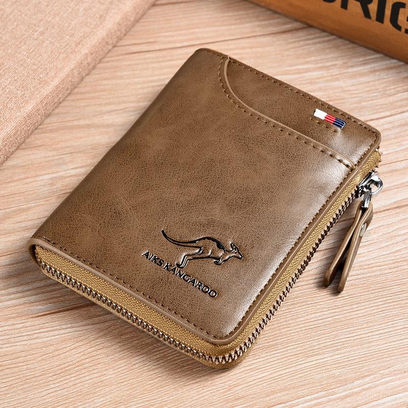 Men Wallet Zipper  Purse ( RFID PROTECTED )