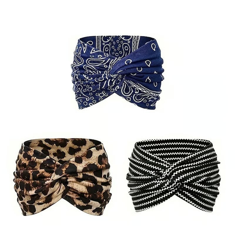 Bohemian style paisley sports headband