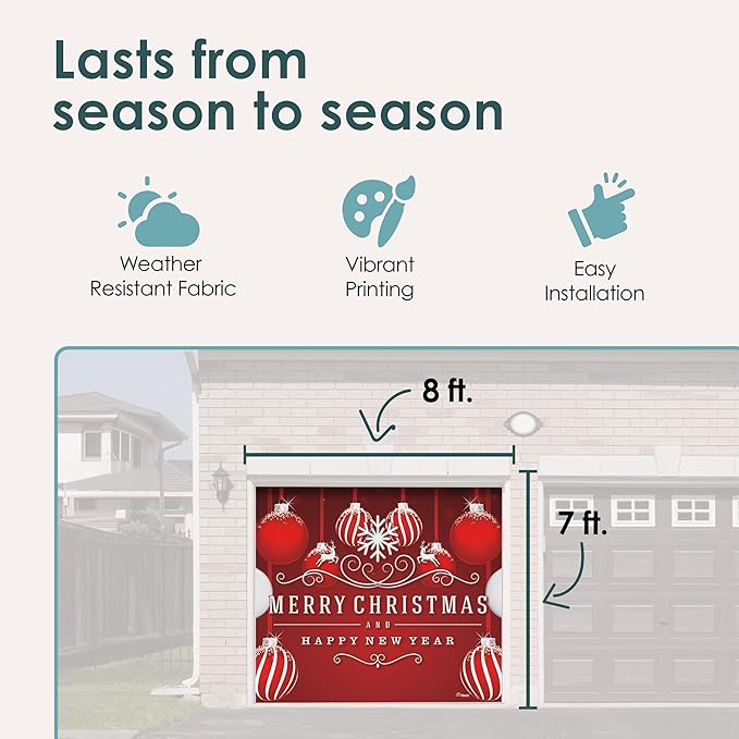 🎄 Christmas  Reusable Garage Door Decoration