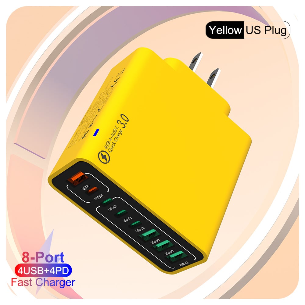 🔥🔥8 in 1 Waterproof Ports USB Fast Charger
