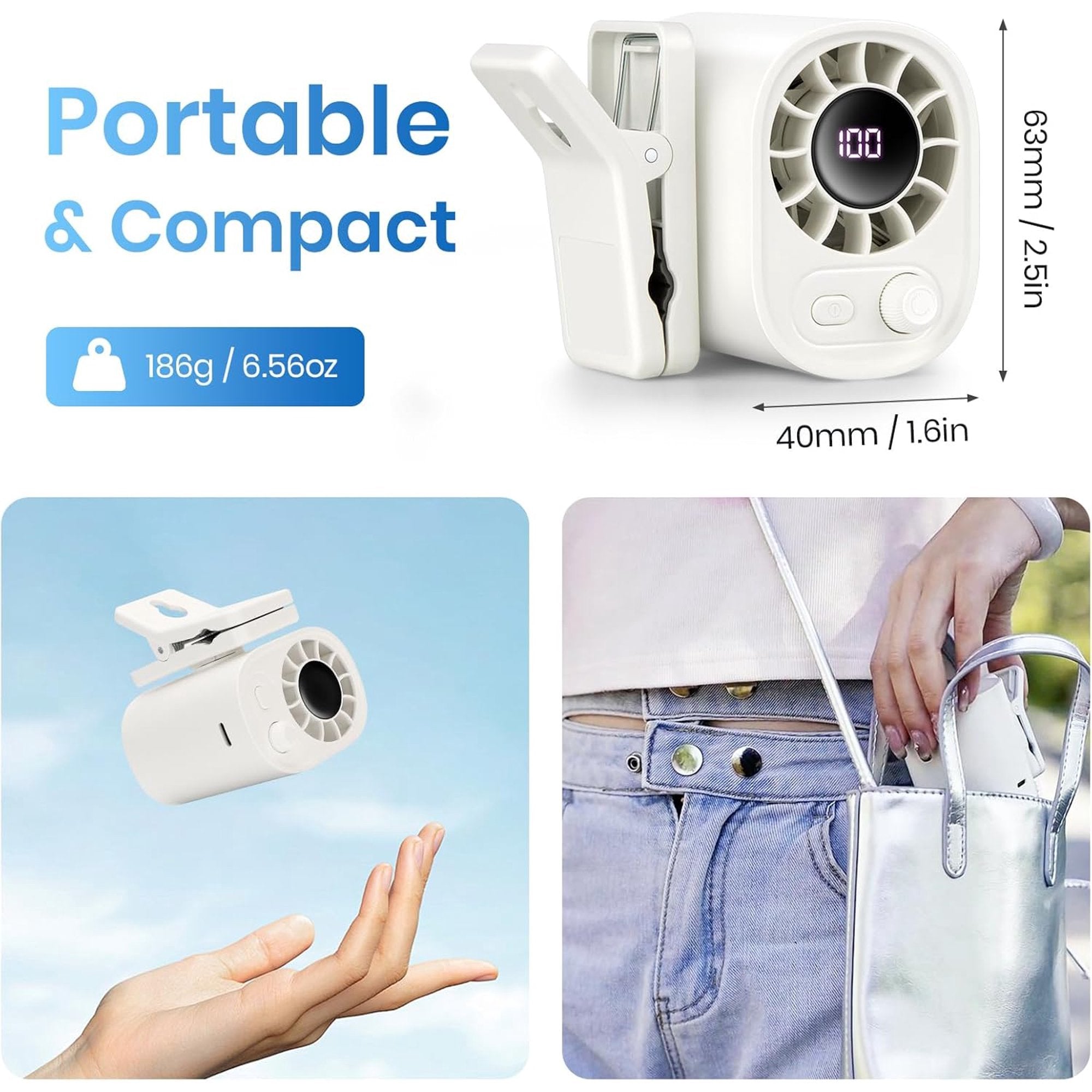 🏆Flash Sale⚡ 50K+ SOLD! Almost Gone-💥🔥✨USB Rechargeable Powerful Cooling Fan,Best gifts