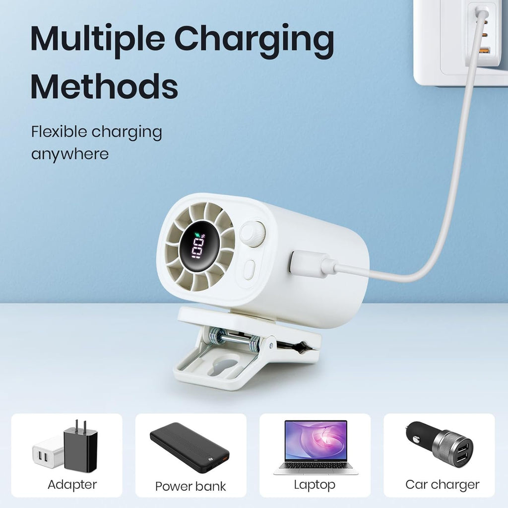 🏆Flash Sale⚡ 50K+ SOLD! Almost Gone-💥🔥✨USB Rechargeable Powerful Cooling Fan,Best gifts