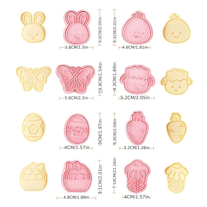 8PCS Easter Cookie Cutters🍪