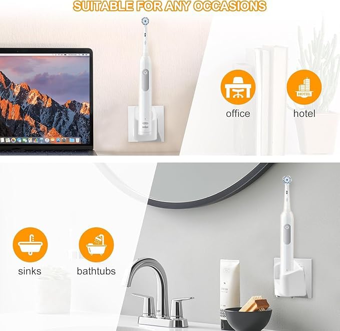 🏆Hot Sale⚡Wireless Electric Toothbrush Wall Charger Compatible with Oral-B and Braun Model