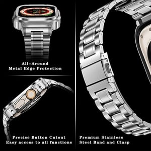 Watch Stainless Steel Band Alloy Case