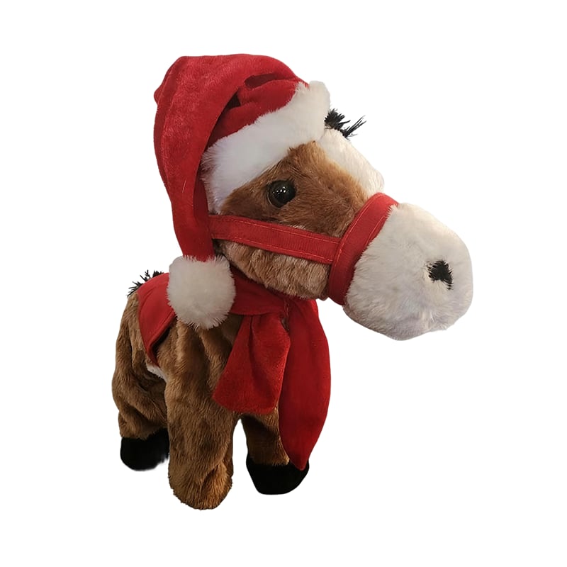 🏆Hot Sale⚡2025 Animated Plush Horse – Walking Toy for Christmas & Gifts