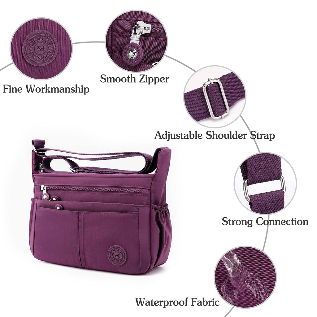Multi-Pocket Large Capacity Waterproof Casual Crossbody Bag Shoulder Bag