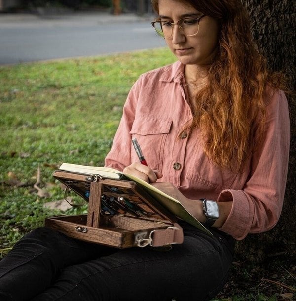 🎁Writers Messenger Wood Box A5