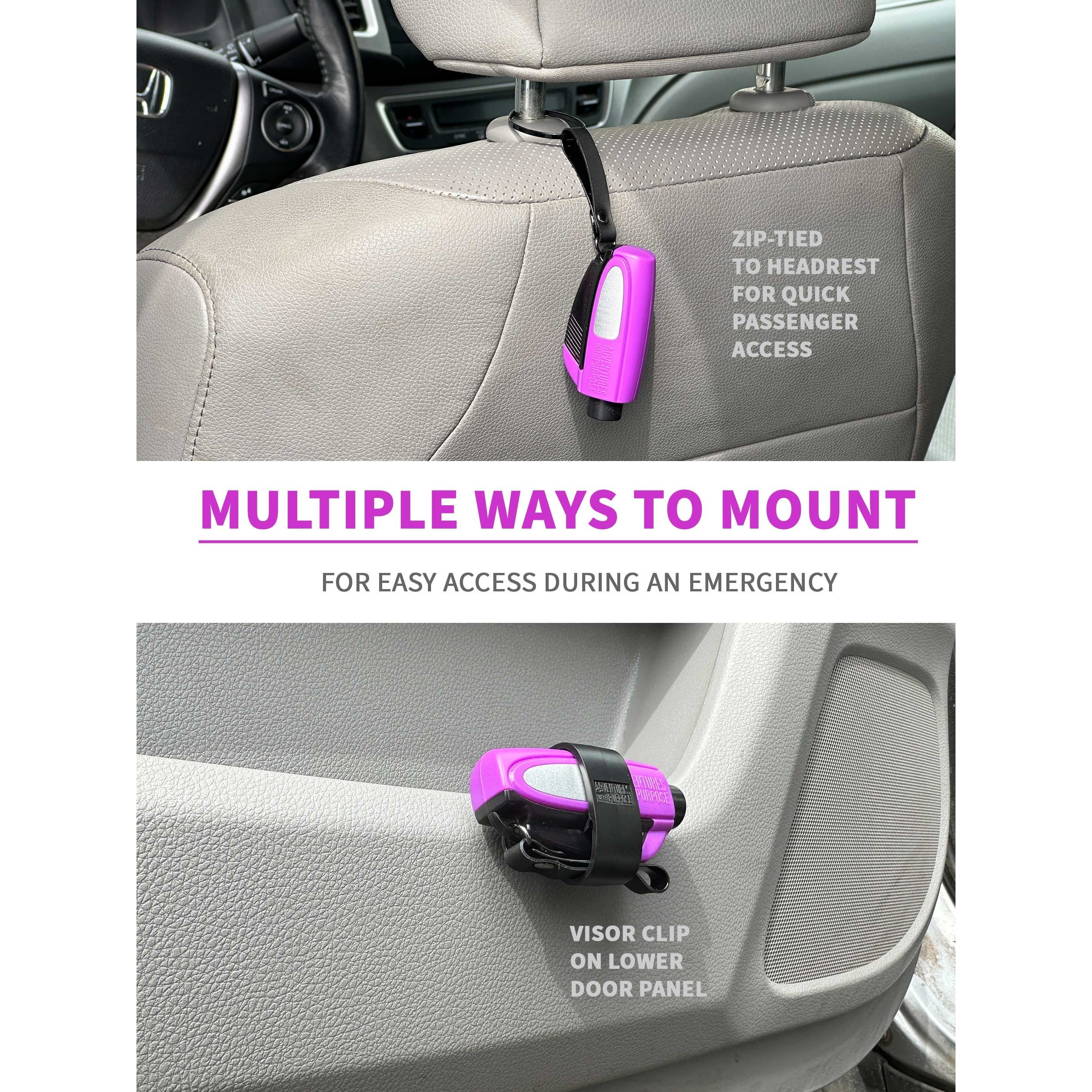 🔥2-in-1 Emergency Window Breaker & Seatbelt Cutter