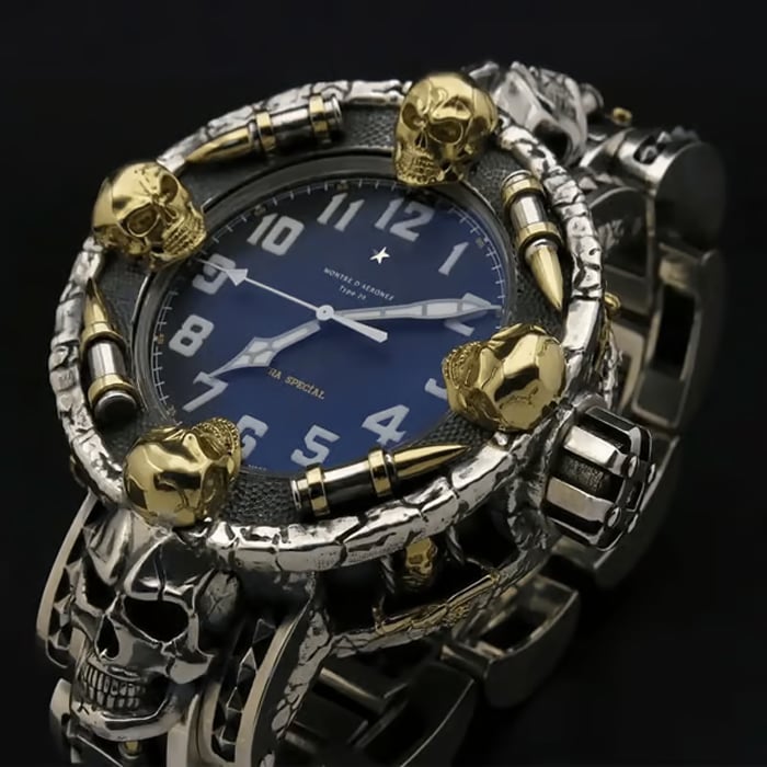 🔥Mysterious Forbidden Bullet Skull Wrist Watch