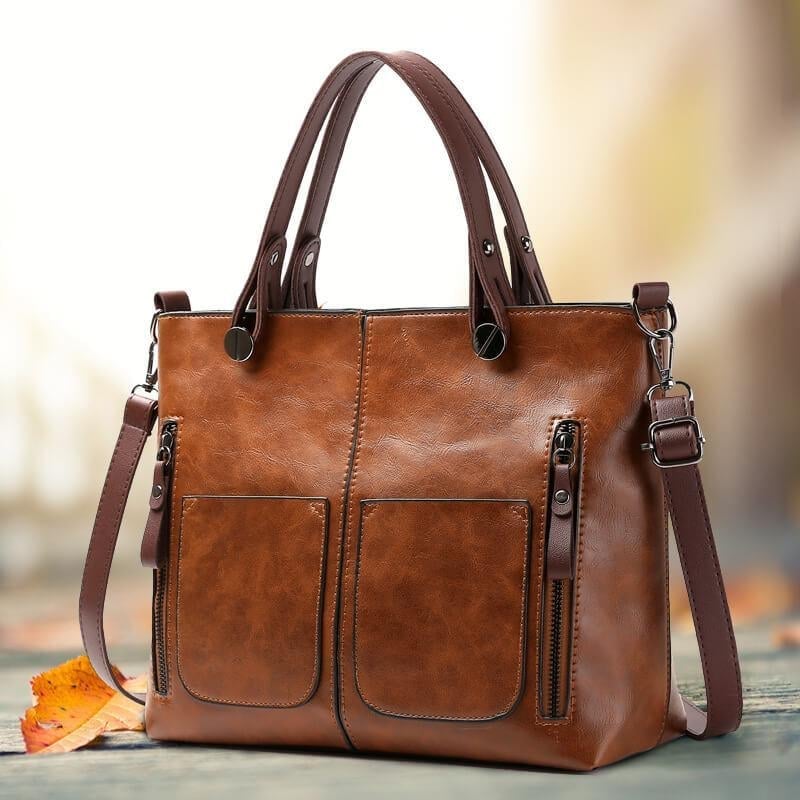 🔥 Ladies vintage leather shoulder bag