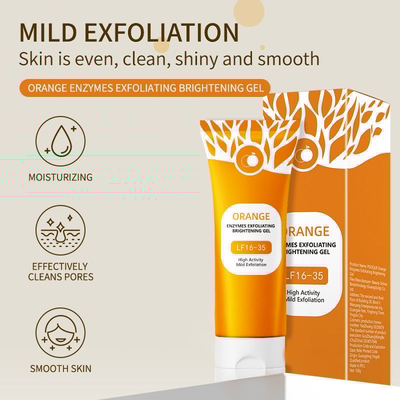 Orange Enzyme Exfoliating Gel 50g – Facial Cleansing Peel