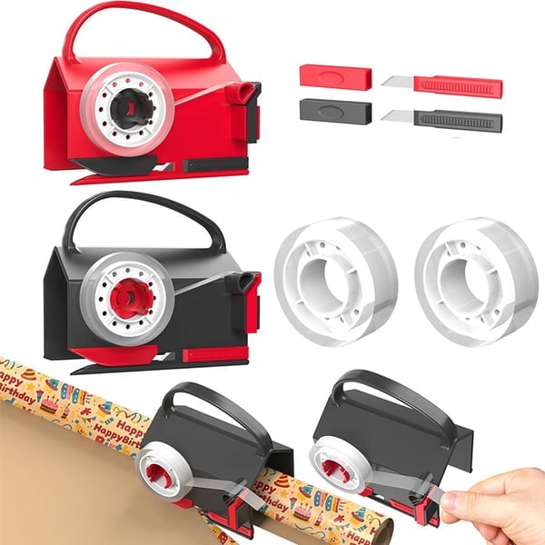 Sakerplus Wrapping Paper Cutter And Dispenser Set