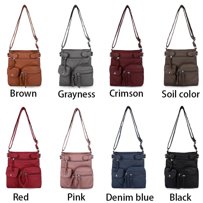 💥Multi-Pocket Crossbody Bag Soft Shoulder Purse Bag