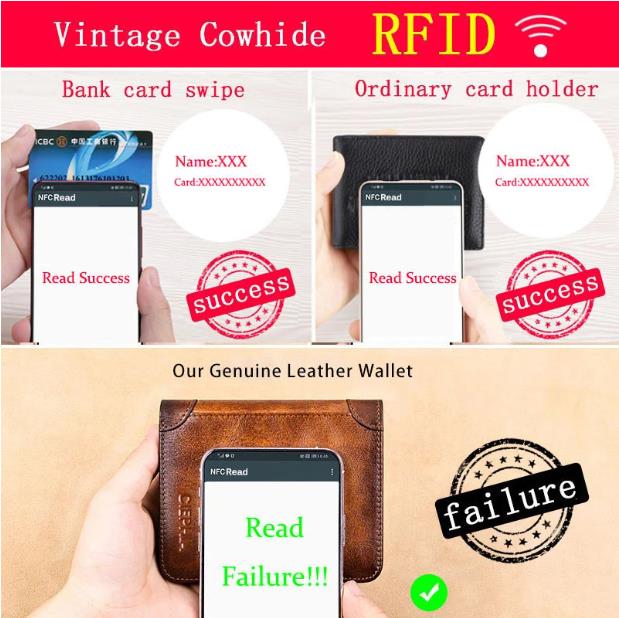 💰Multi-functional RFID Blocking Waterproof Durable Genuine Leather Wallet🎁