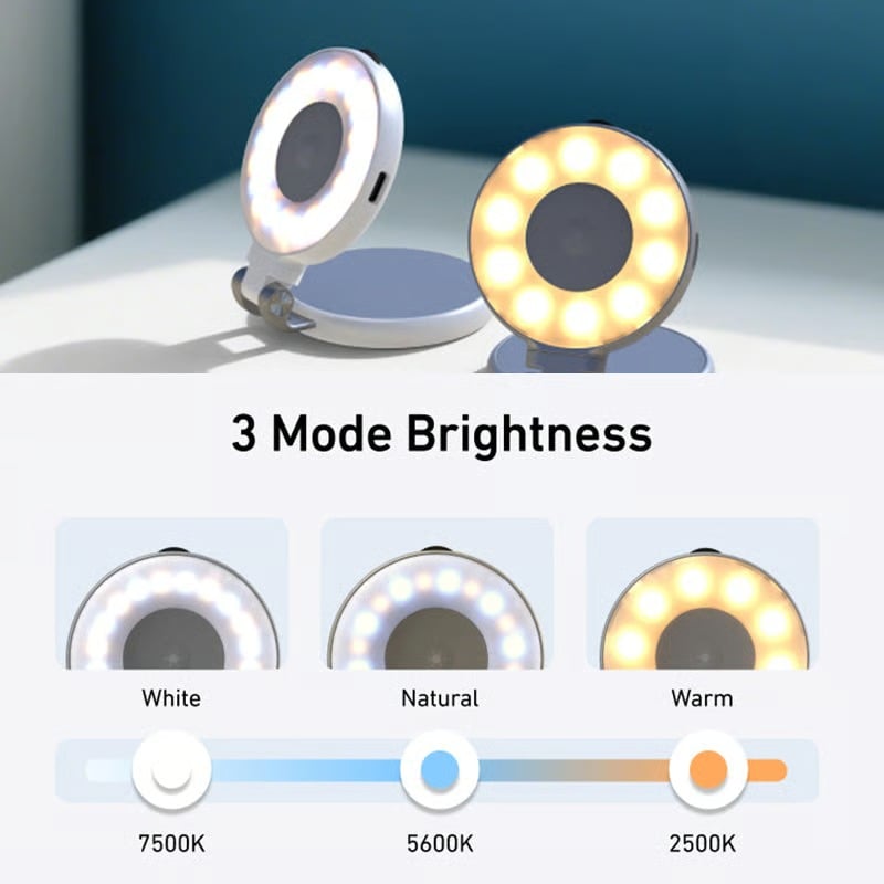Magnetic 3-in-1 Selfie & Beauty Light