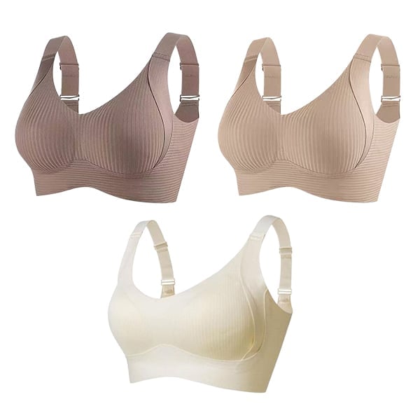 🔥Women's Ribbed  Adjustable Wireless Bra