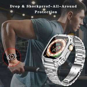 Watch Stainless Steel Band Alloy Case