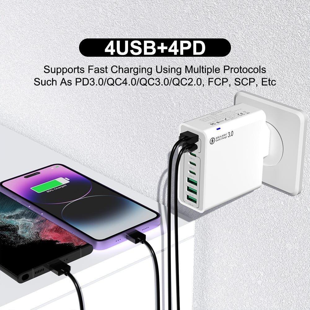 🔥🔥8 in 1 Waterproof Ports USB Fast Charger