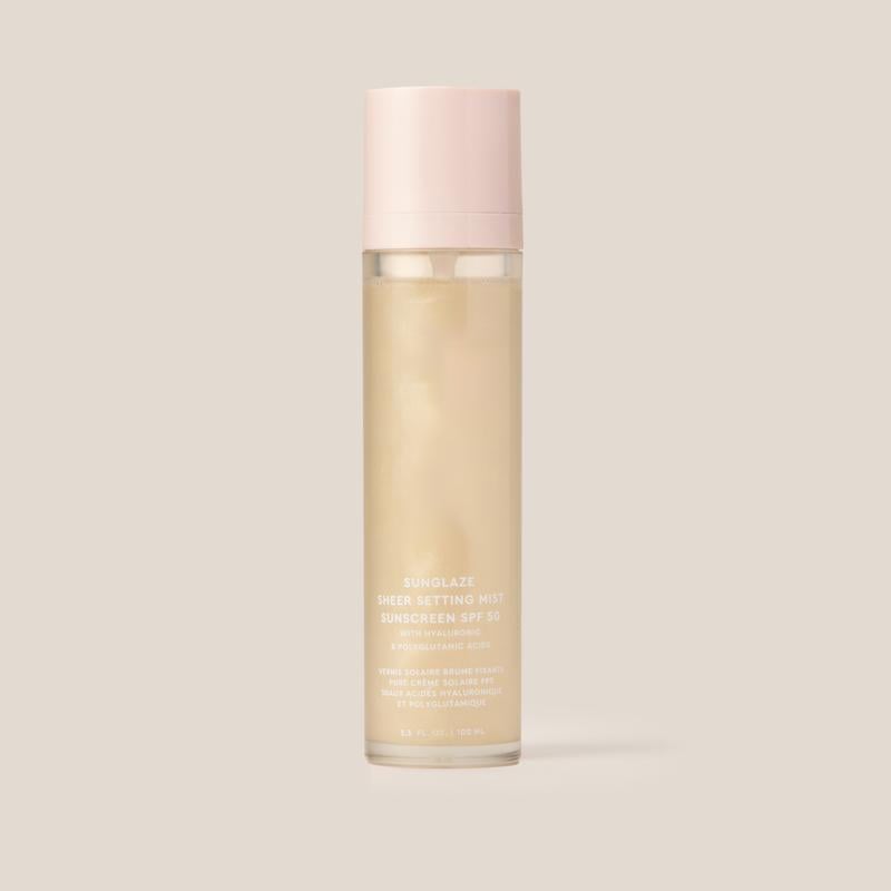 🏆️Sunglaze Setting Mist – Sheer SPF 50 ☀️💦
