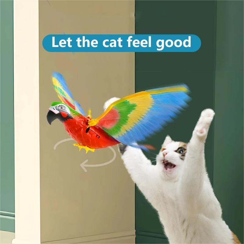 ⚡ Promotion - Automatic Moving Simulation Bird Interactive Cat Toy for Indoor Cats