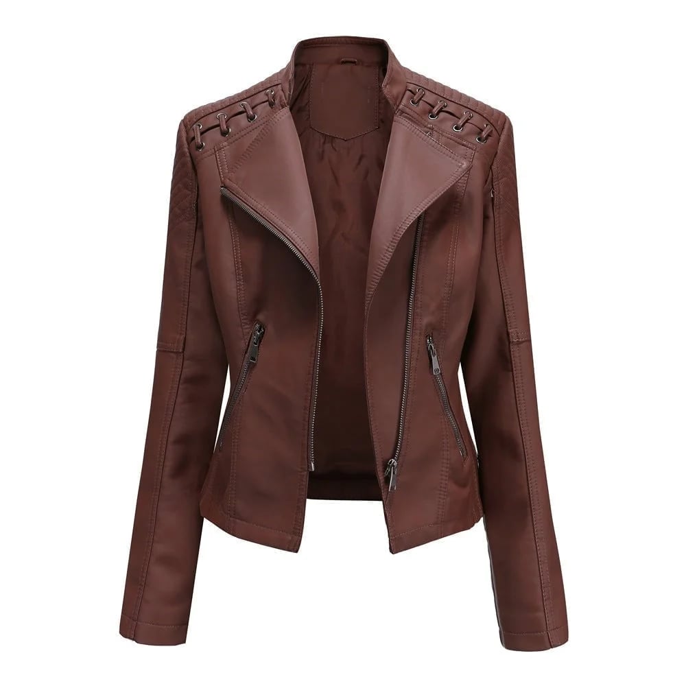 (🔥HOT SALE🔥) - Washed Leather Jacket