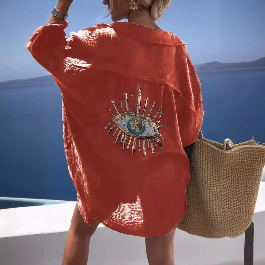 🎁New Casual Sequin Beaded Shirt