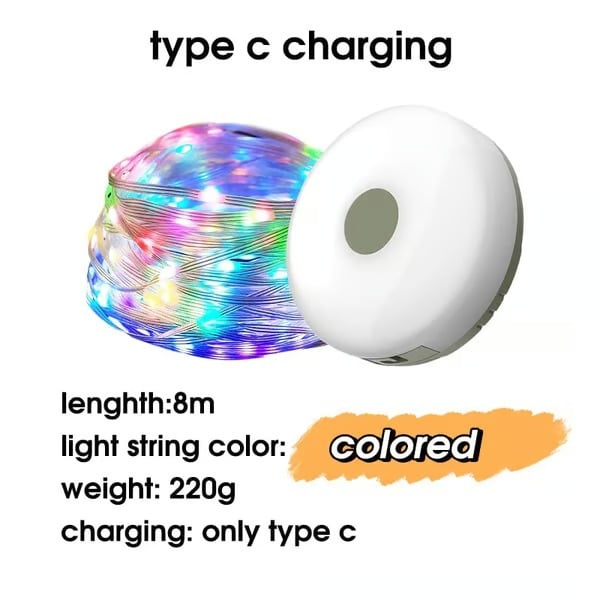 🔥Outdoor Waterproof Portable Stowable String Light