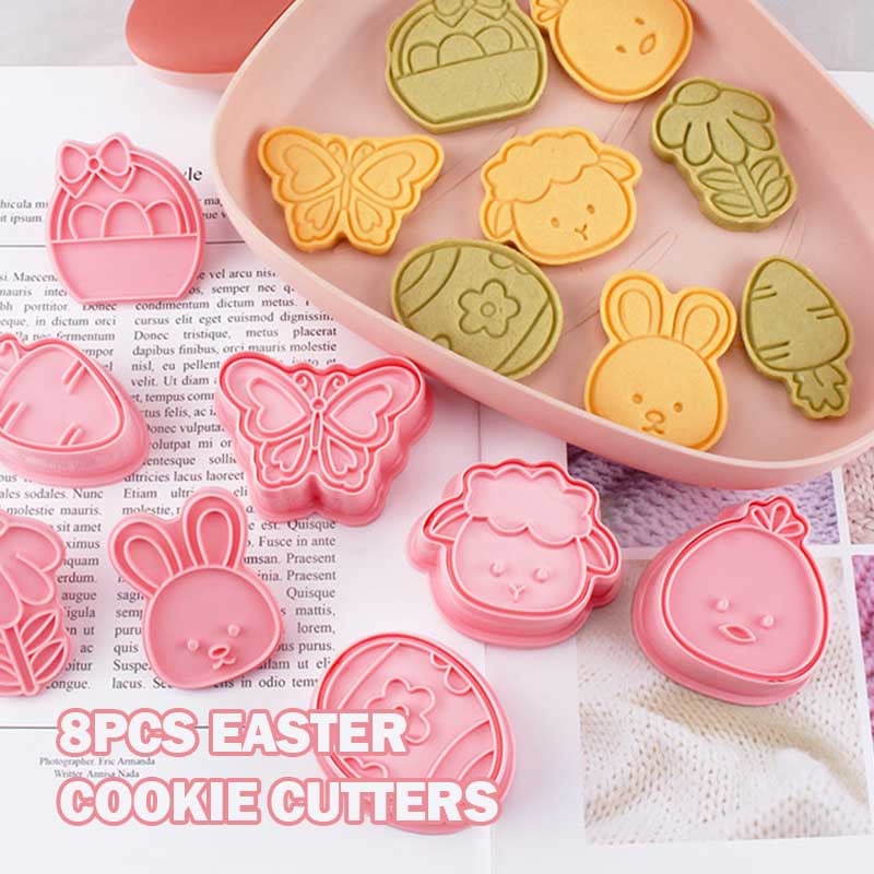 8PCS Easter Cookie Cutters🍪