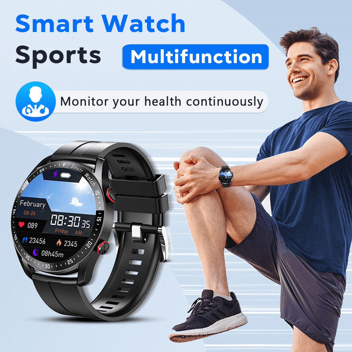 New multifunctional smart watch [detect health status 👍] ✨Supports iOS and Android ✨