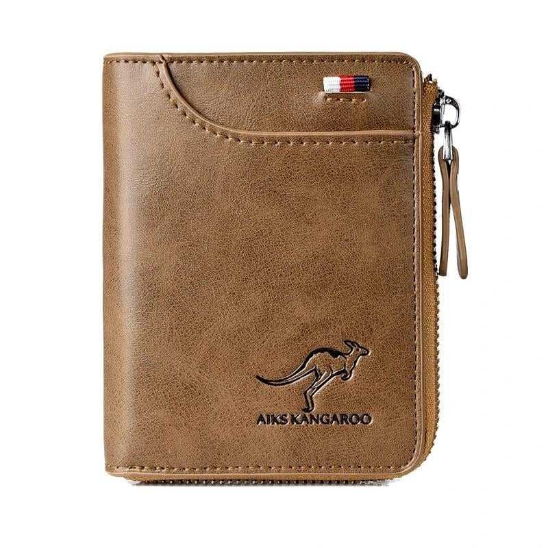 Men Wallet Zipper  Purse ( RFID PROTECTED )