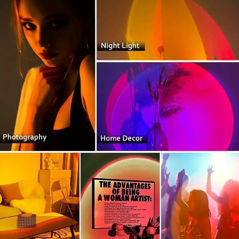 Smart LED Night Light with Motion Sensor, RGB Gradient Dimmable, USB Rechargeable, Magnetic, for Multiple Indoor Scenes