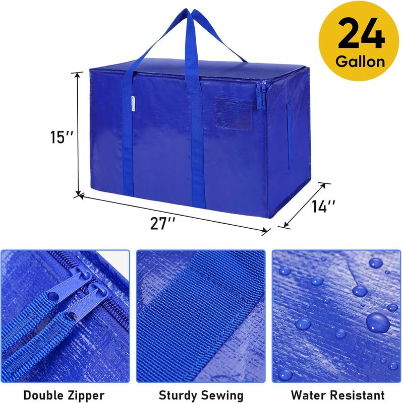 24 Gallon Extra Large Heavy Duty Foldable Moving Bags