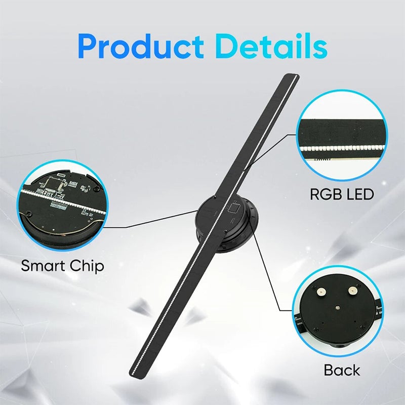 🔥3D Hologram LED Fan Projecto