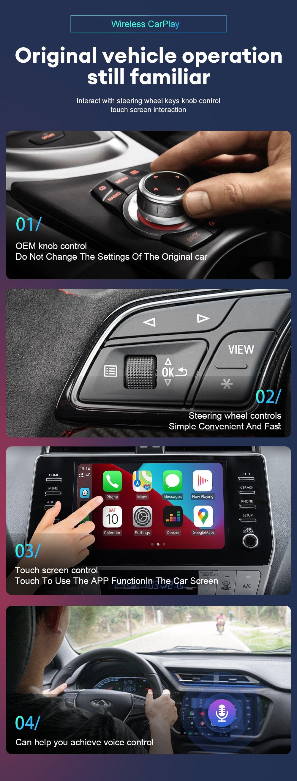 Wired to wireless Carplay wireless transmission adapter