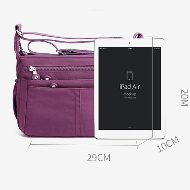 Multi-Pocket Large Capacity Waterproof Casual Crossbody Bag Shoulder Bag