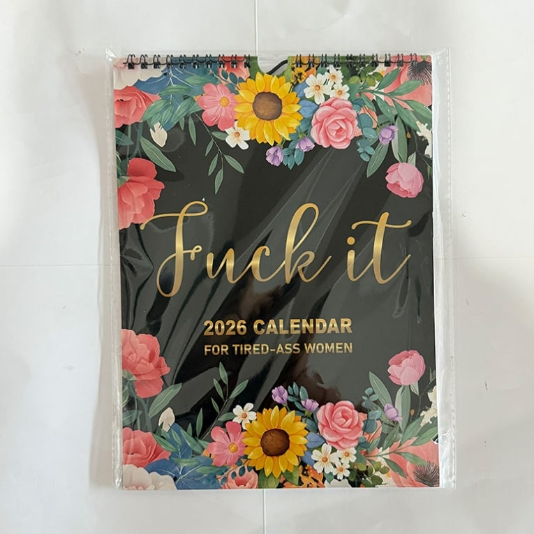 🏆Hot Sale⚡2026 Calendar For Tired-Ass Women - Humorous Daily Planner with Relatable Quotes, Stress-Relief Organizer for Busy Moms, Working Women & Burnout Ladies
