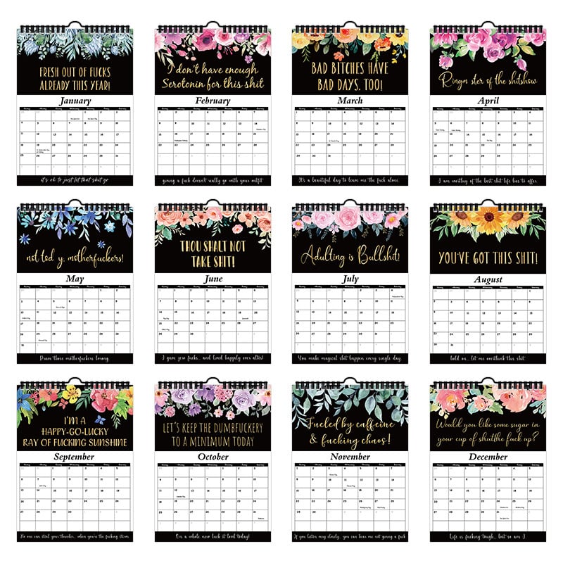 🏆Hot Sale⚡2026 Calendar For Tired-Ass Women - Humorous Daily Planner with Relatable Quotes, Stress-Relief Organizer for Busy Moms, Working Women & Burnout Ladies