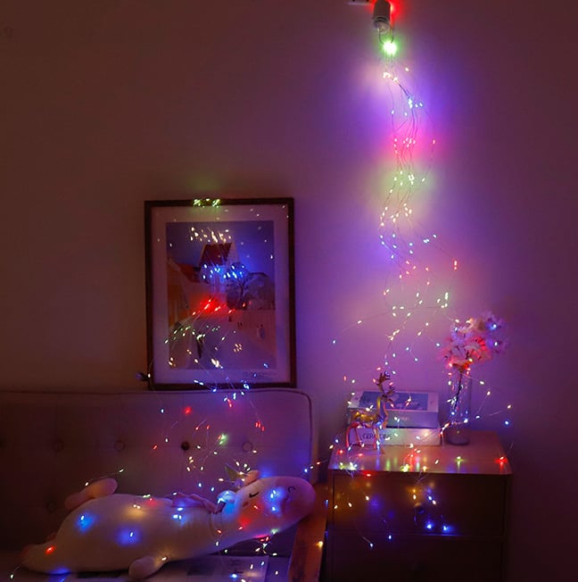 🎅🔥8 Modes 100-600 Christmas LED Firefly Twinkle String Lights