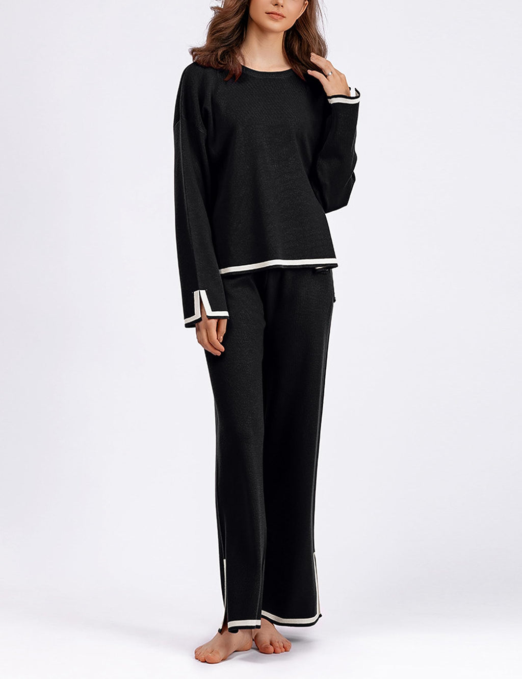 Classy Elastic Knit Lounge Set✨