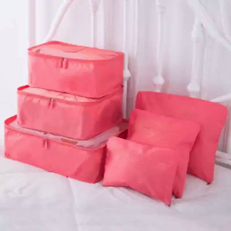 ✈6 pieces portable luggage packing cubes🧳