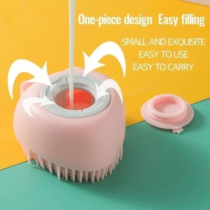 💥 🧼🧼Bathroom 🐶Horse Dog Cat🐱 Bath Brush Massage Gloves Soft Safety Silicone Comb Pet Accessories❤️