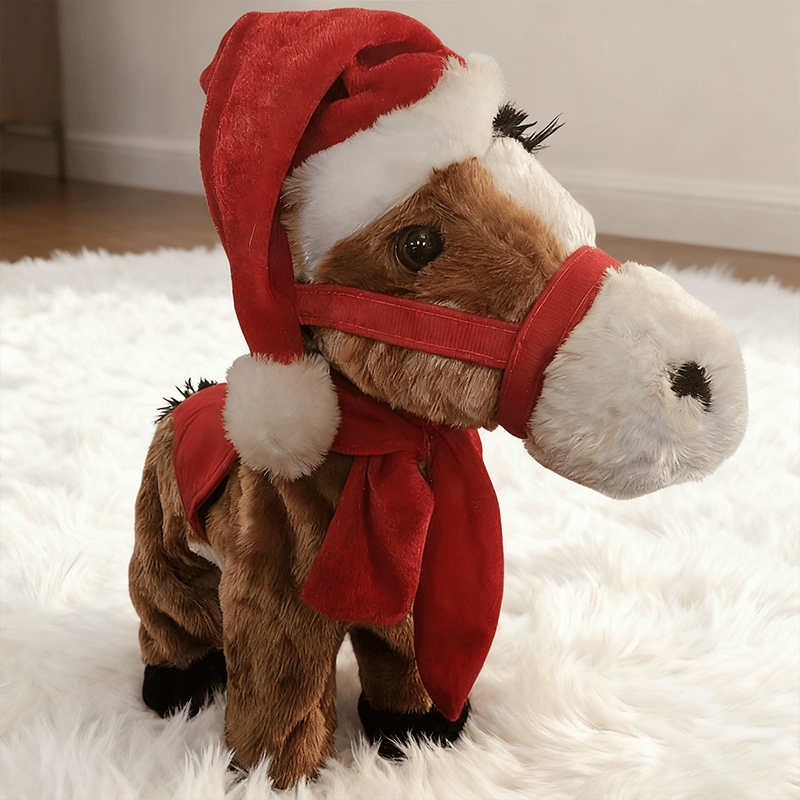 🏆Hot Sale⚡2025 Animated Plush Horse – Walking Toy for Christmas & Gifts