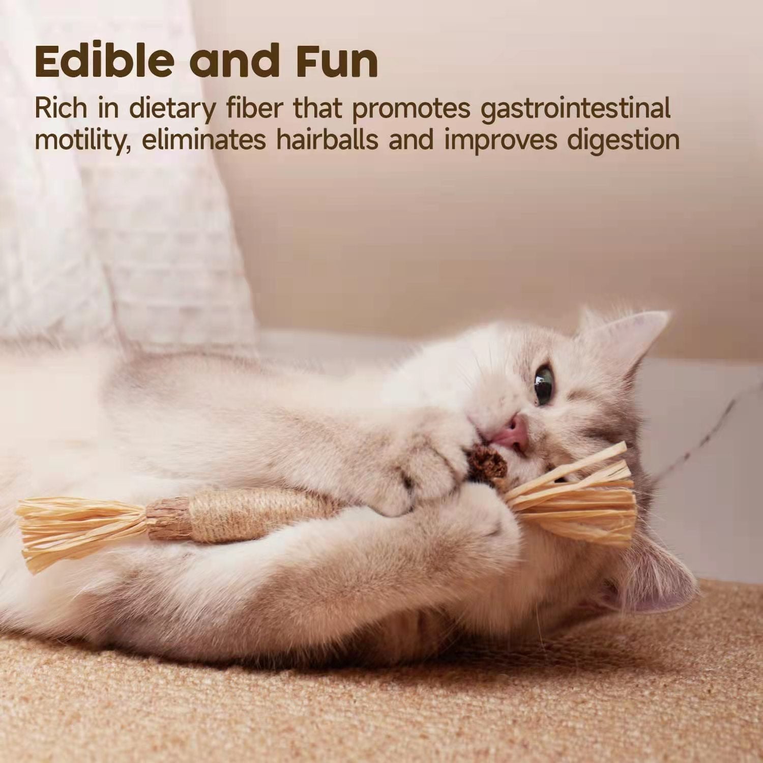 (🔥BIG SALE)Natural Silvervine Stick Cat Chew Toy--buy 5 get 5 free & free shipping(10pcs)